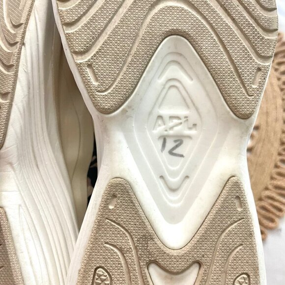 APL Streamline Low Top Running Sneakers Parchment Black Leopard Size 7 - Picture 10 of 14